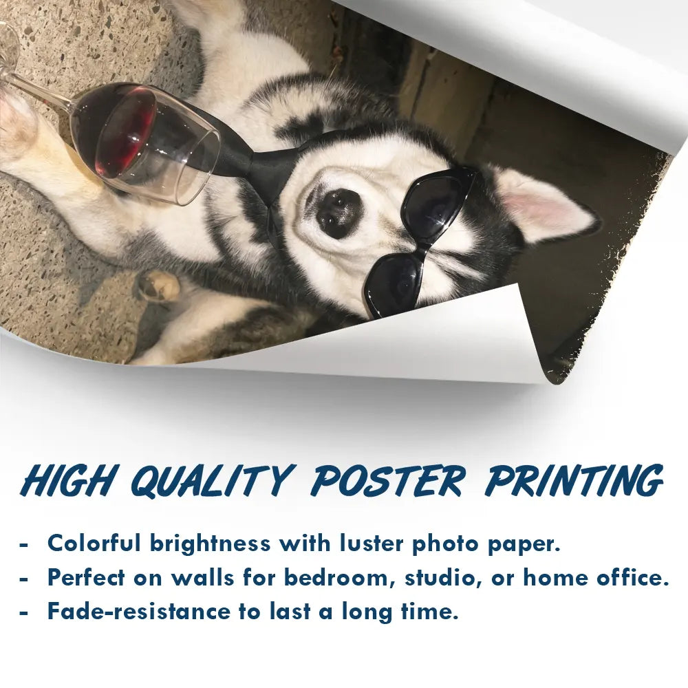 Custom Photo Cool Street Pet Portrait - Personalized Poster