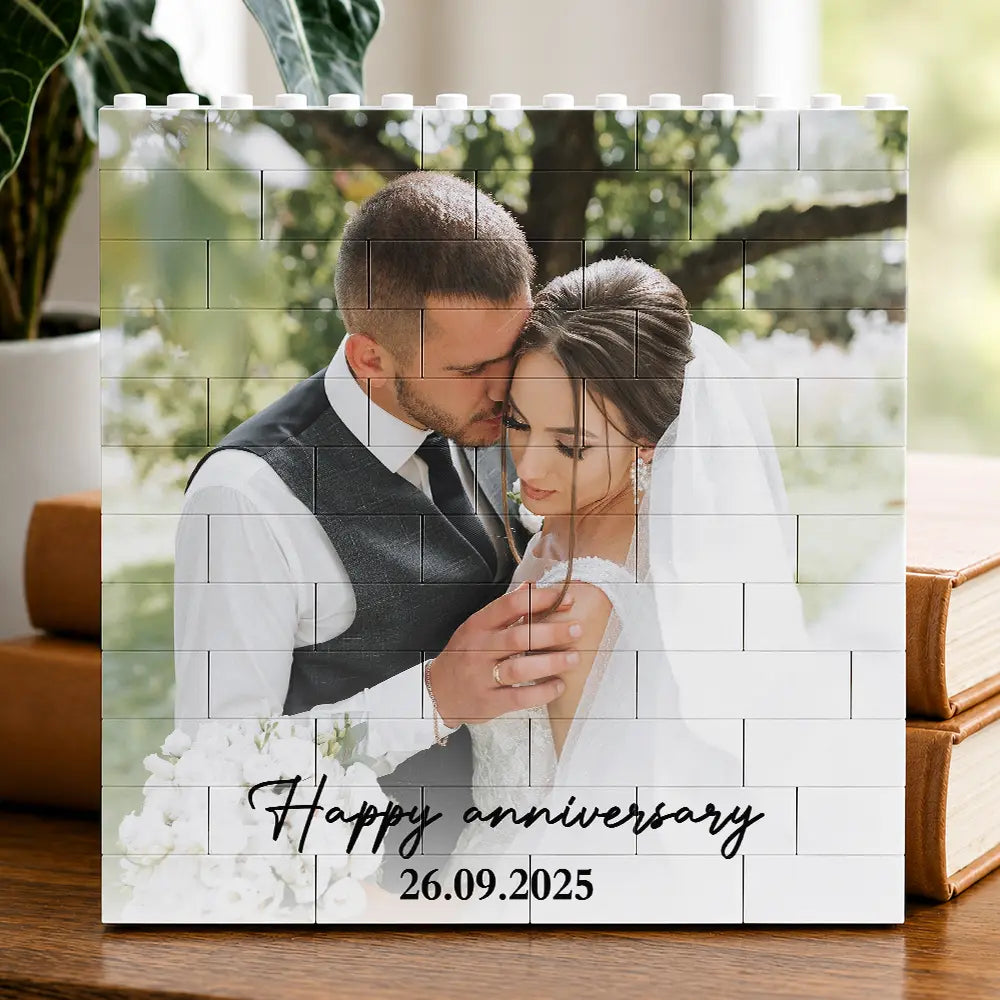 Custom Photo Couple Together & Forever - Personalized Building Brick Blocks