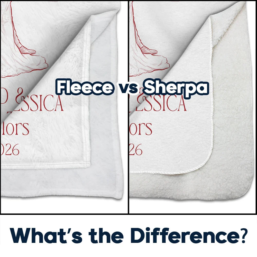 Custom Photo Couples Wedding Engaged Bachelor Party - Personalized Fleece Blanket, Sherpa Blanket
