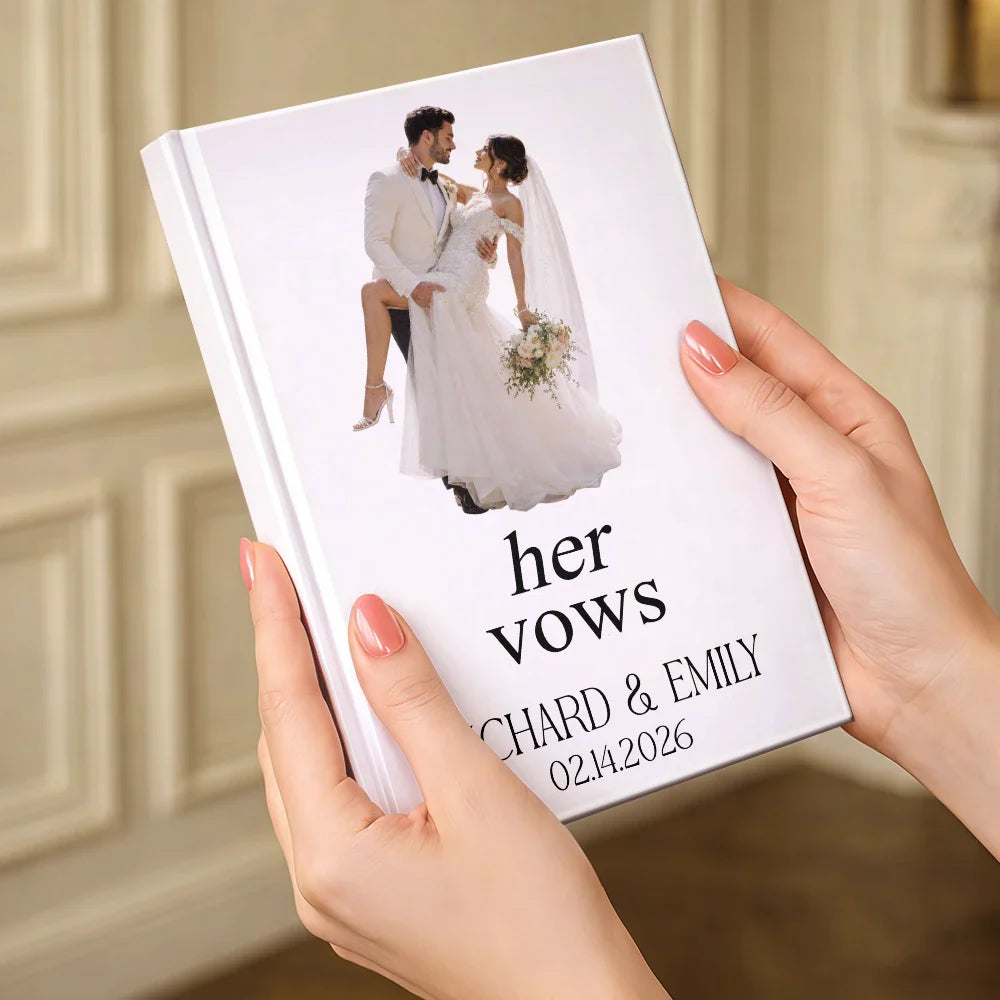 Custom Photo Couples Wedding Engaged Bachelor Party - Personalized Hardcover Journal