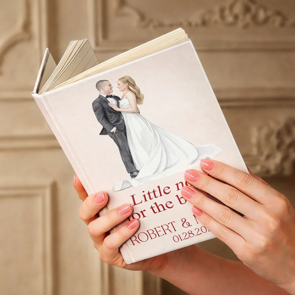 Custom Photo Couples Wedding Engaged Bachelor Party - Personalized Hardcover Journal