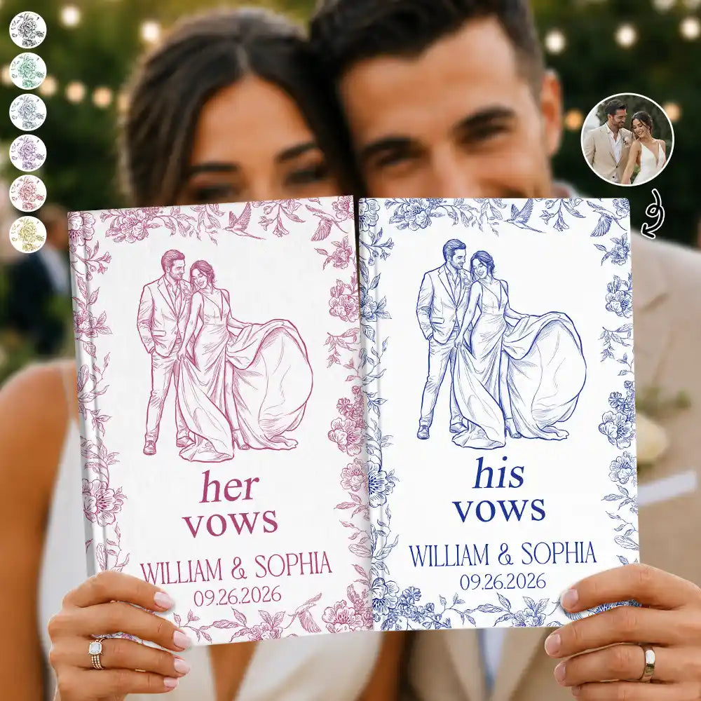 Custom Photo Couples Wedding Engaged Bachelor Party - Personalized Hardcover Journal