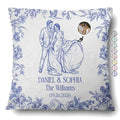 Custom Photo Couples Wedding Engaged Bachelor Party - Personalized Pillow