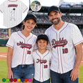 Custom Photo Pencil Sketch Art Family Mommy Daddy Baseball - Personalized Baseball Jersey Shirt