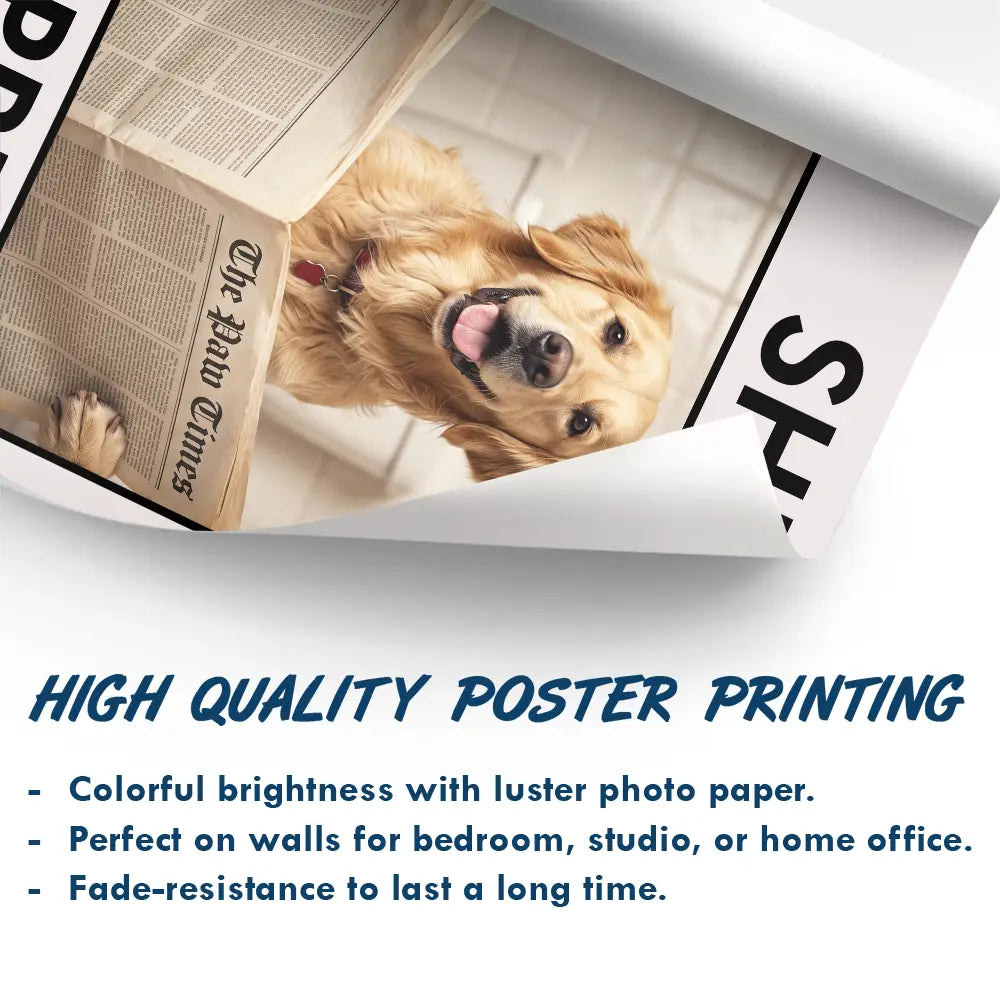 Custom Photo Funny Bathroom Pet Nice Butt Are You Pooping Toilet Dog Cat - Personalized Poster