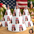 Custom Photo Funny Patriotic Face Birthday Family, Friends - Personalized Party Hats