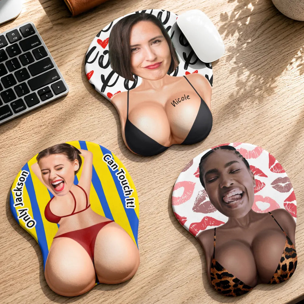 Custom Photo Funny & Naughty - Personalized Mouse Pad