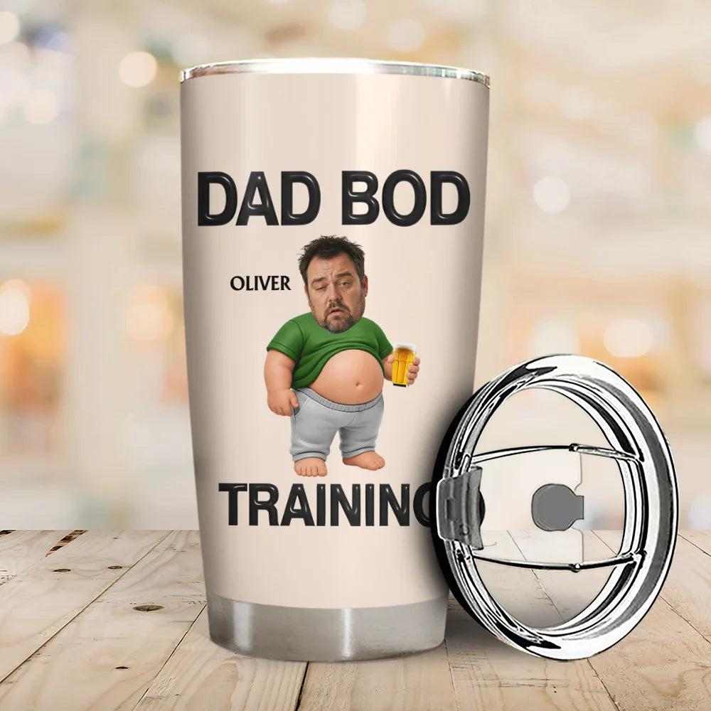 Custom Photo It's Not A Dad Bod Father Figure - Personalized Tumbler