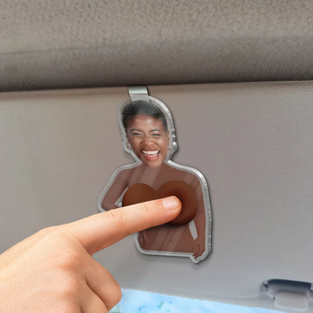 Custom Photo Just One More Poke - Personalized Squishy Acrylic Car Visor Clip