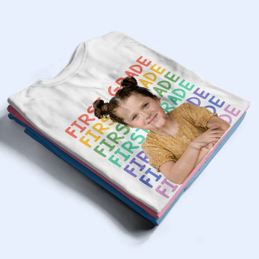 Custom Photo Kid Portrait Kindergarten Preschool - Personalized T Shirt