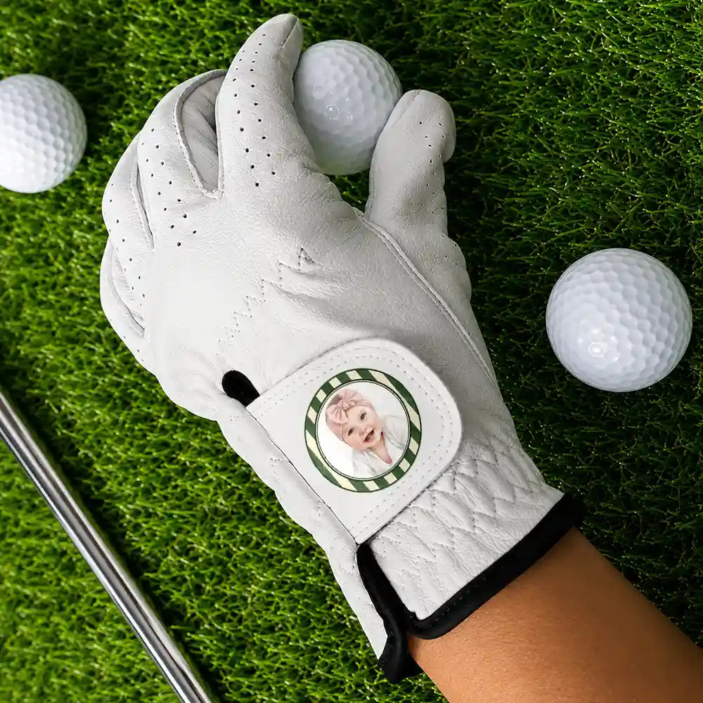 Custom Photo Realistic Watercolor Art Dog Cat Pet Portrait Vintage - Personalized Golf Glove
