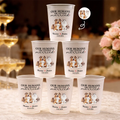 Custom Photo Realistic Watercolor Art Our Humans Are Getting Married - Personalized Frosted Cups