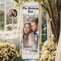 Custom Photo Semi Realistic Portrait Couple The Wedding Post - Personalized Vertical Banner