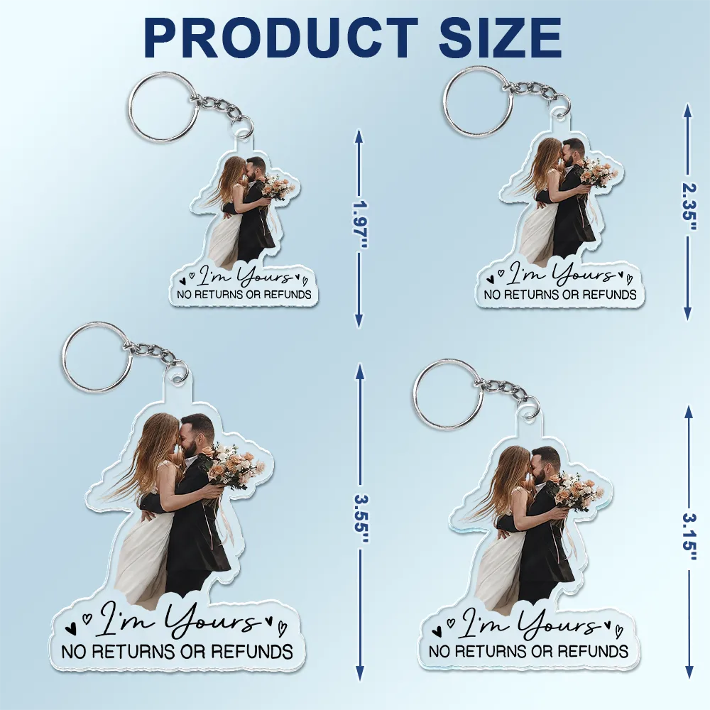 Custom Photo Semi Realistic Portrait Family Couple Pet Lovers Portrait - Personalized Acrylic Keychain