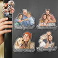 Custom Photo Semi Realistic Portrait Family Dog Cat Portrait - Personalized Acrylic Magnet