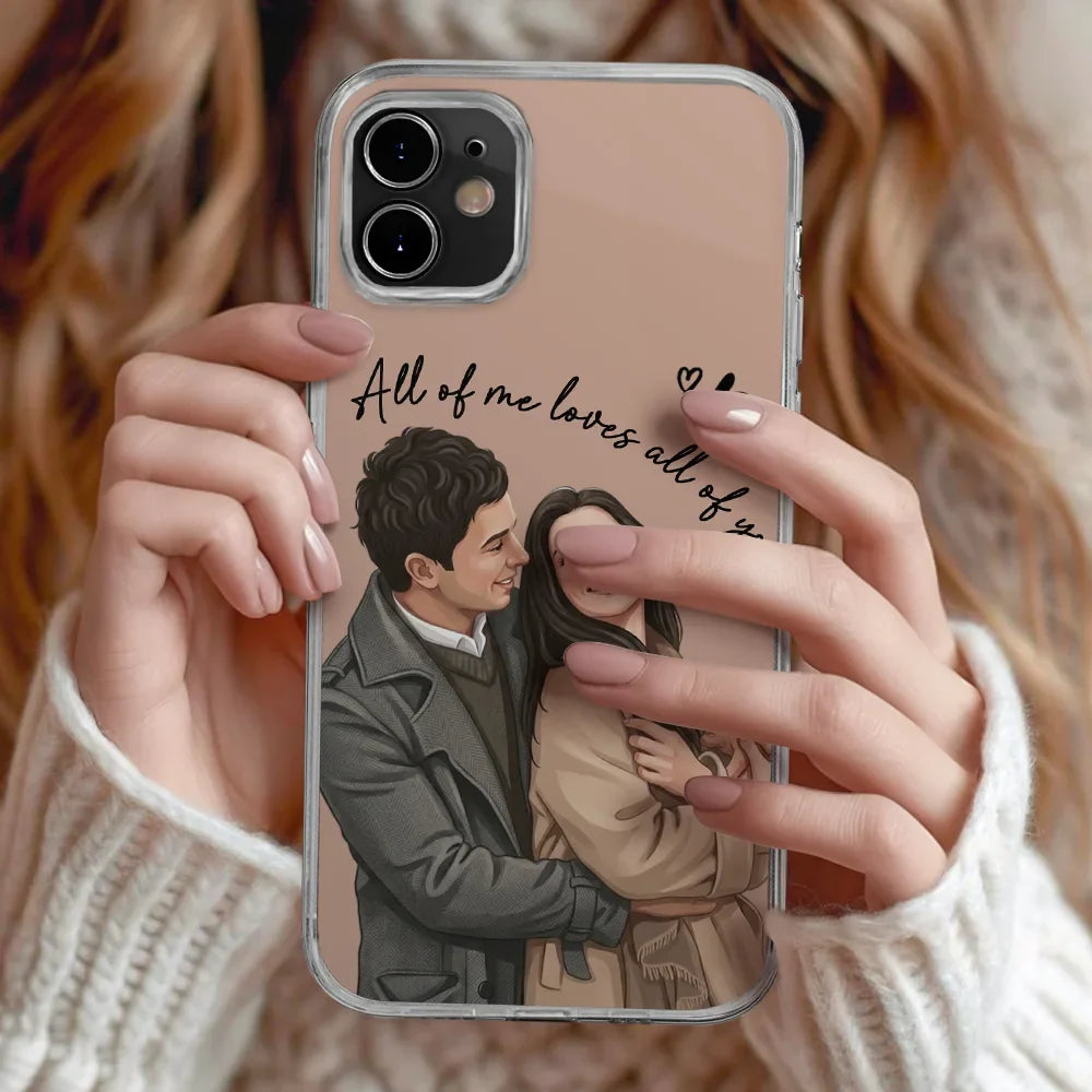 Custom Photo Semi Realistic Portrait You & Me We Got This - Personalized Clear Phone Case