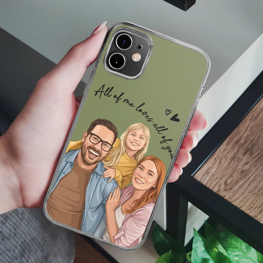 Custom Photo Semi Realistic Portrait You & Me We Got This - Personalized Clear Phone Case