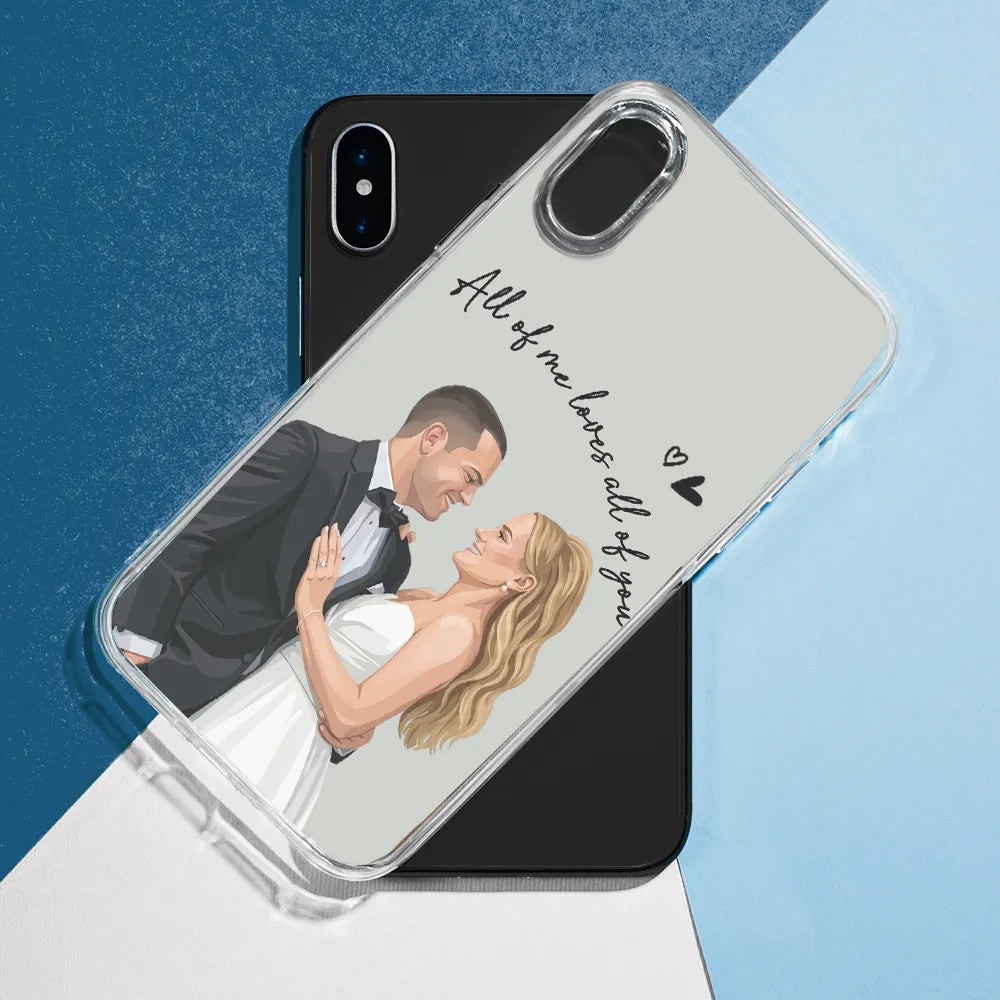 Custom Photo Semi Realistic Portrait You & Me We Got This - Personalized Clear Phone Case
