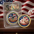 Custom Photo Stars And Stripes Faith, Family & Freedom - Personalized Commemorative Keepsake Coin
