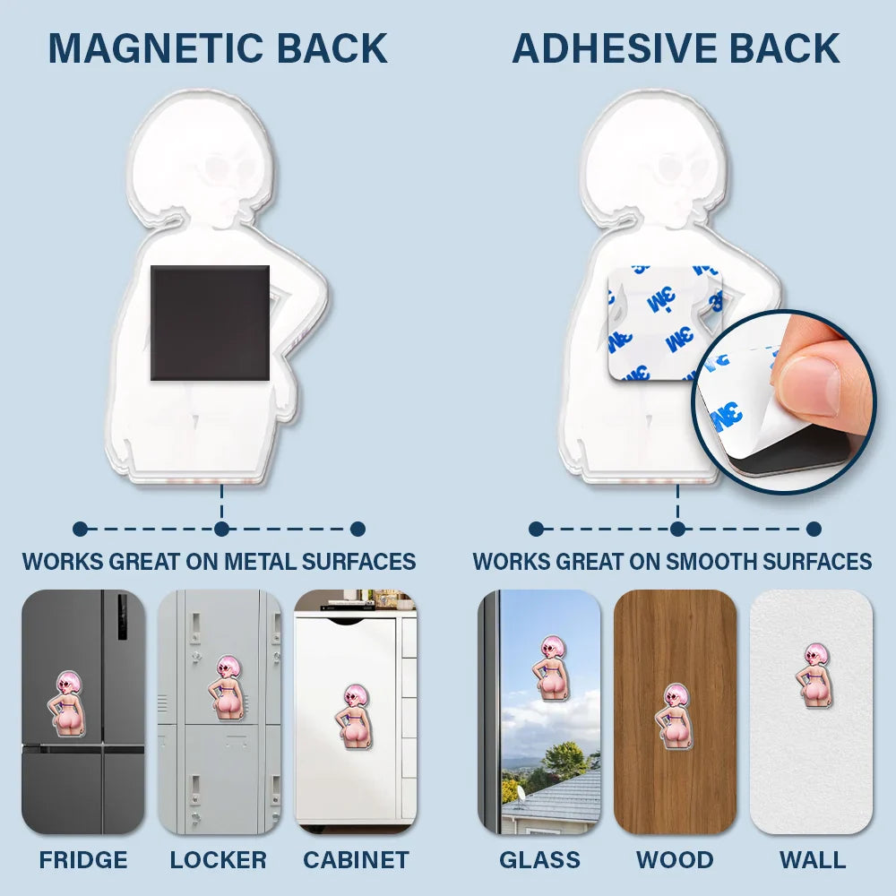 Custom Photo Summer Calling Booty - Personalized Squishy Acrylic Fridge Magnet
