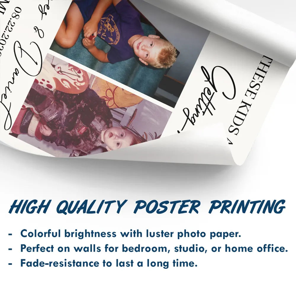 Custom Photo These Kids Are Getting Married - Personalized Poster