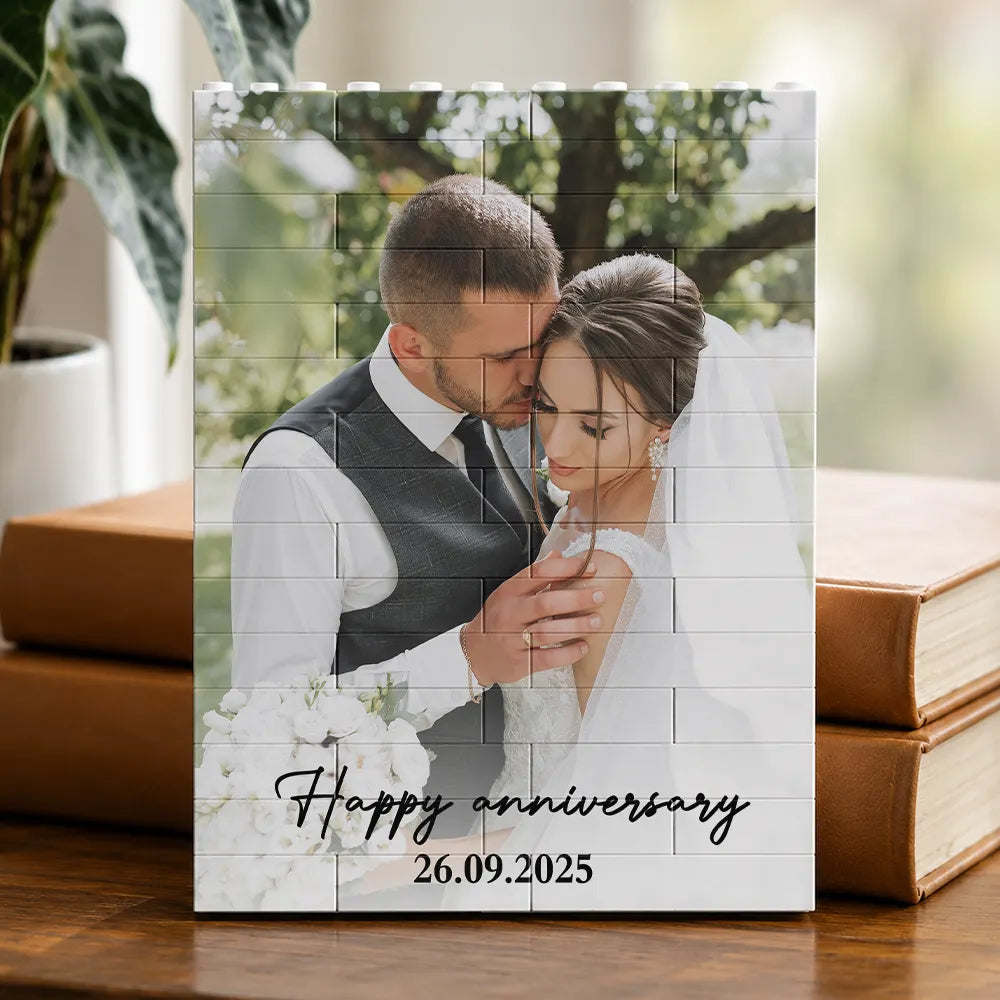 Custom Photo Together & Forever Couple - Personalized Building Brick Blocks