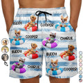 Custom Photo 3D Summer Concept Poolside Beach Vacation Dog Cat - Personalized Unisex Beach Shorts