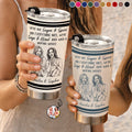Custom Photo Pencil Sketch We're Not Sugar And Spice And Everything Nice We're Sage And Hood - Personalized Tumbler