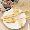 Floral Pattern Couple Wedding - Personalized Cake Cutting Set