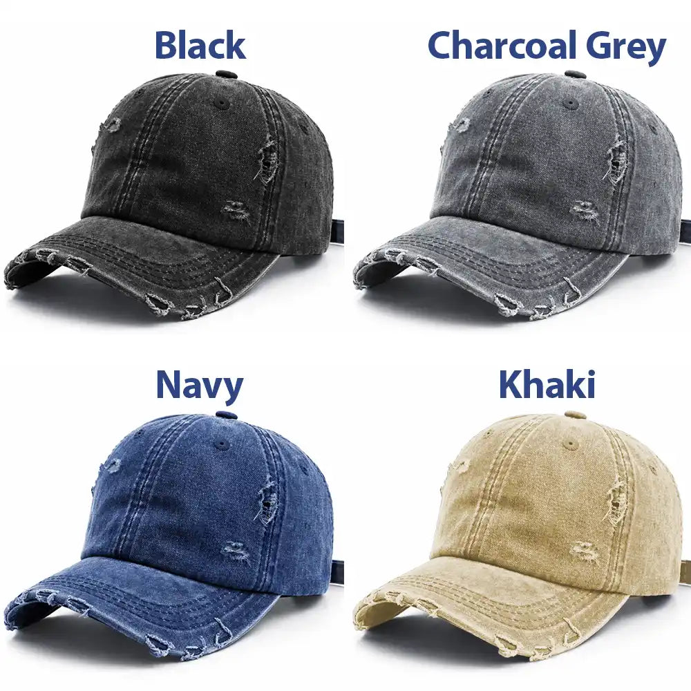 America 250th Anniversary - Personalized Embroidered Distressed Cap