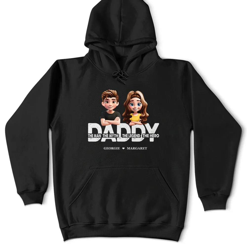 Dad Papa The Man The Myth The Legend - Personalized T Shirt