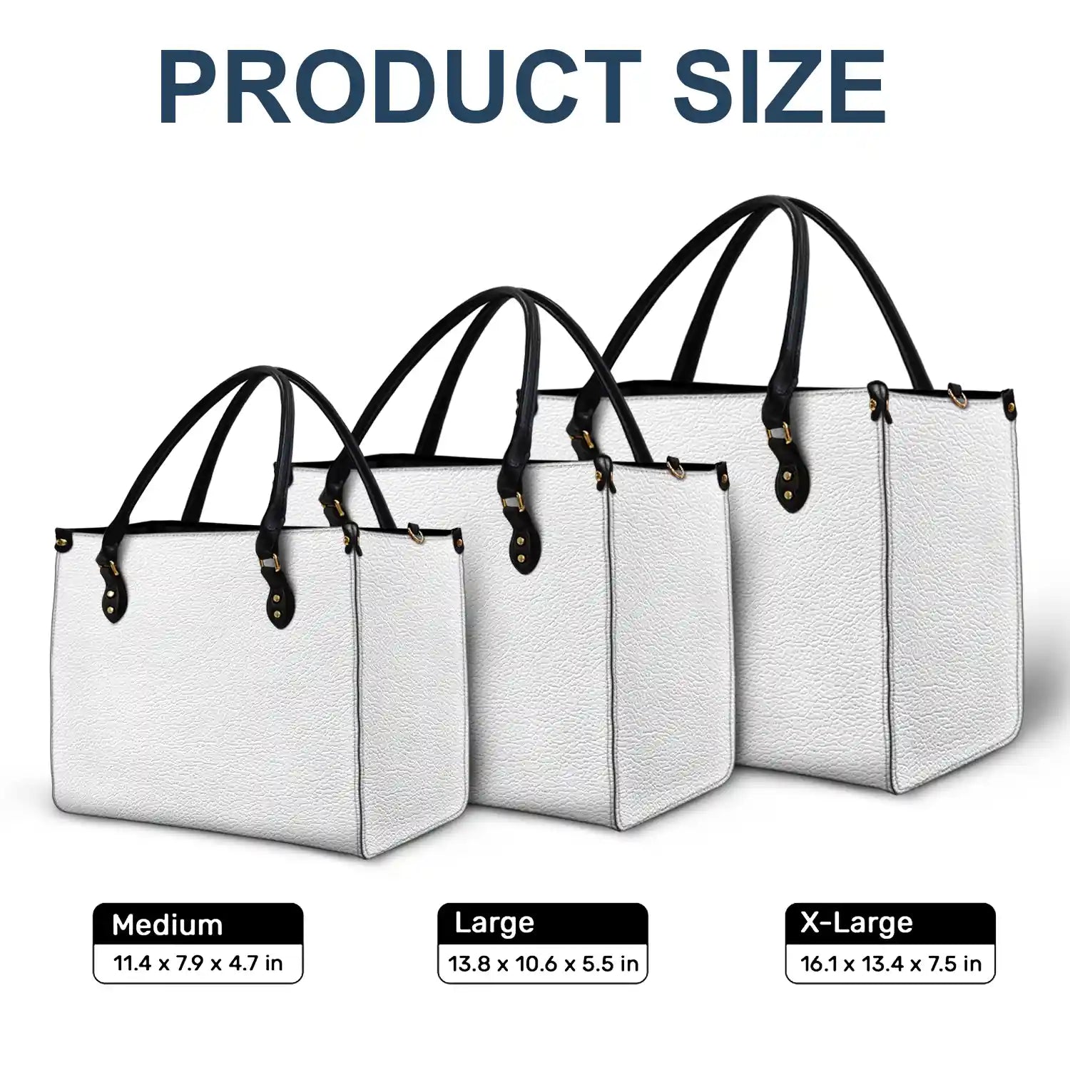 Created With A Purpose Birth Month Flower - Personalized Leather Bag