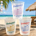 Family Besties Summer Vacation Party - Personalized Frosted Cups