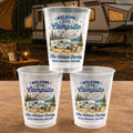 Family Welcome To Our Campsite - Personalized Frosted Cups