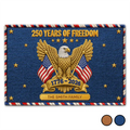 Faux Embroidery Effect 250 Years Of Freedom - Personalized Doormat