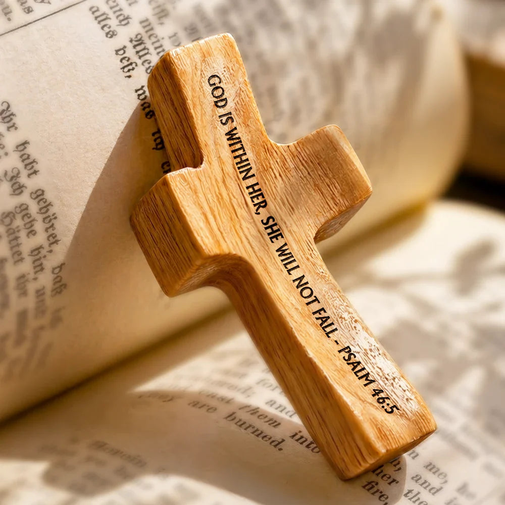 Favorite Bible Verse - Personalized Wooden Pocket Prayer Cross