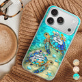 First Mom Now Grandma Turtle - Personalized Clear Phone Case
