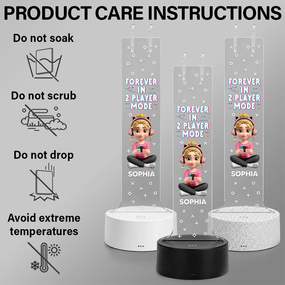 Forever In 2 Player Mode Gaming Couple - Personalized Headphone Stand