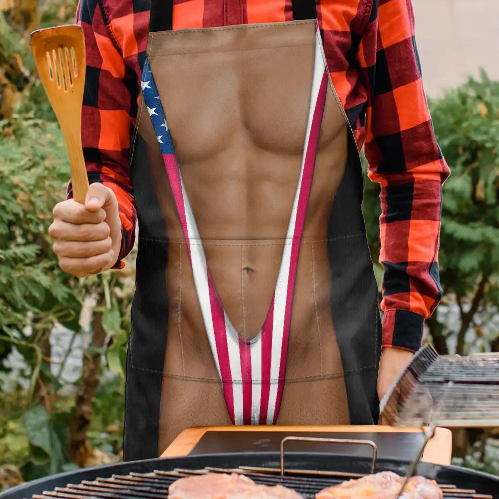 Funny 3D Hairy Body BBQ - Personalized Apron