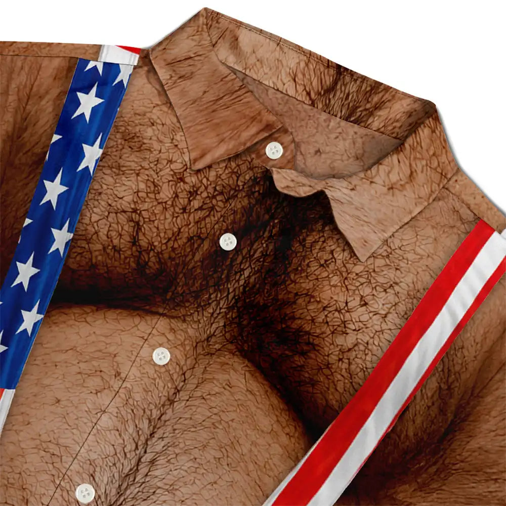 Funny 3D Hairy Body Swimsuit - Personalized Hawaiian Shirt