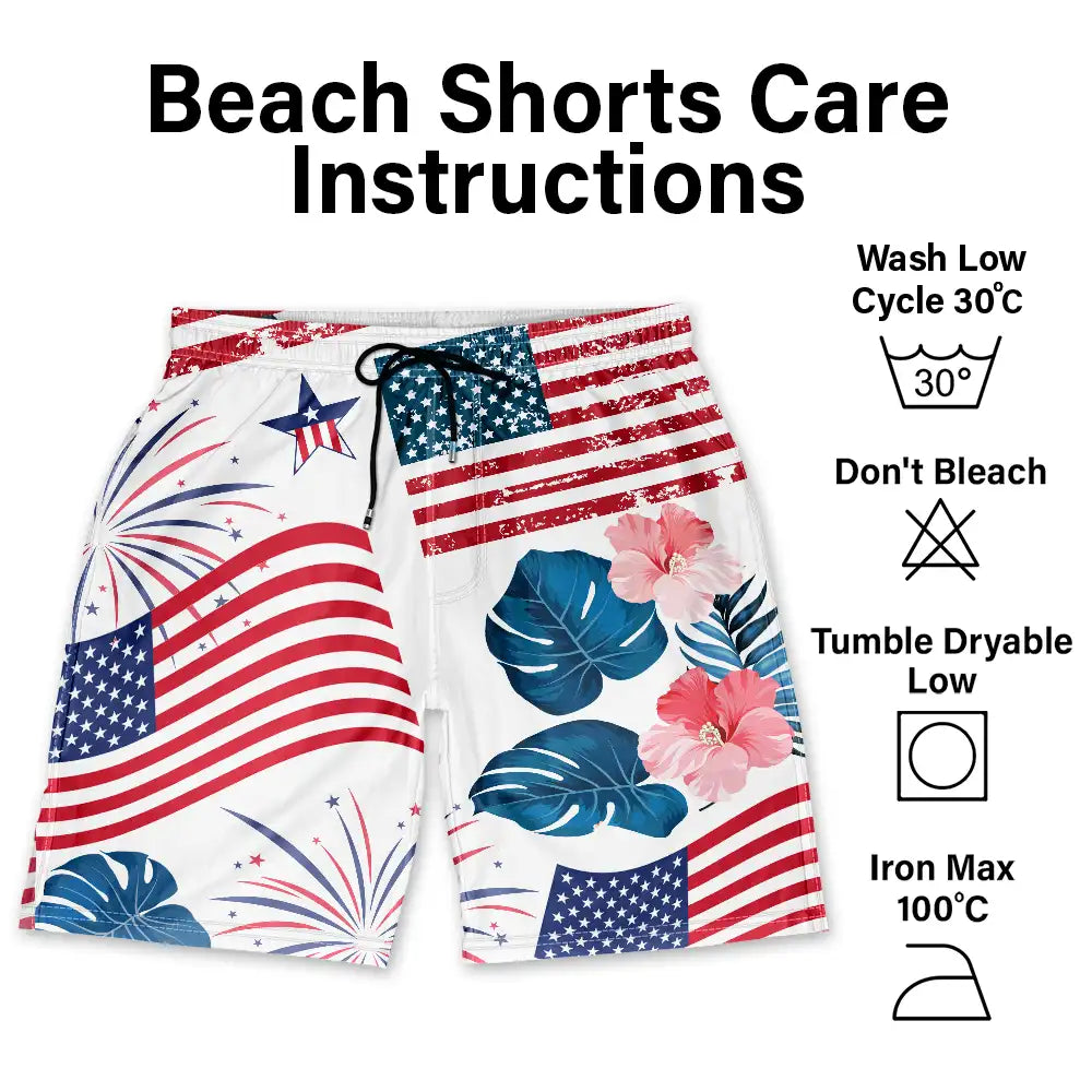 Funny Hairy Man Swim Trunks - Personalized Unisex Beach Shorts