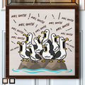 Funny Screaming Seagull - Personalized Custom Shaped Wood Sign