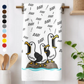 Funny Screaming Seagull - Personalized Kitchen Towel