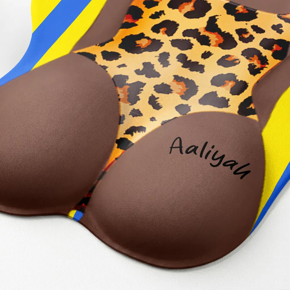 Funny & Naughty Beach Babe - Personalized Mouse Pad