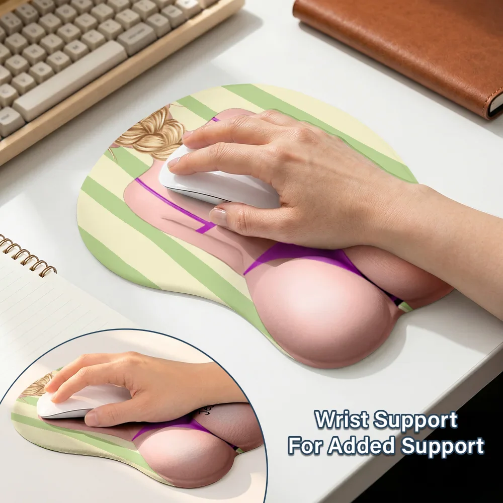 Funny & Naughty Beach Babe - Personalized Mouse Pad