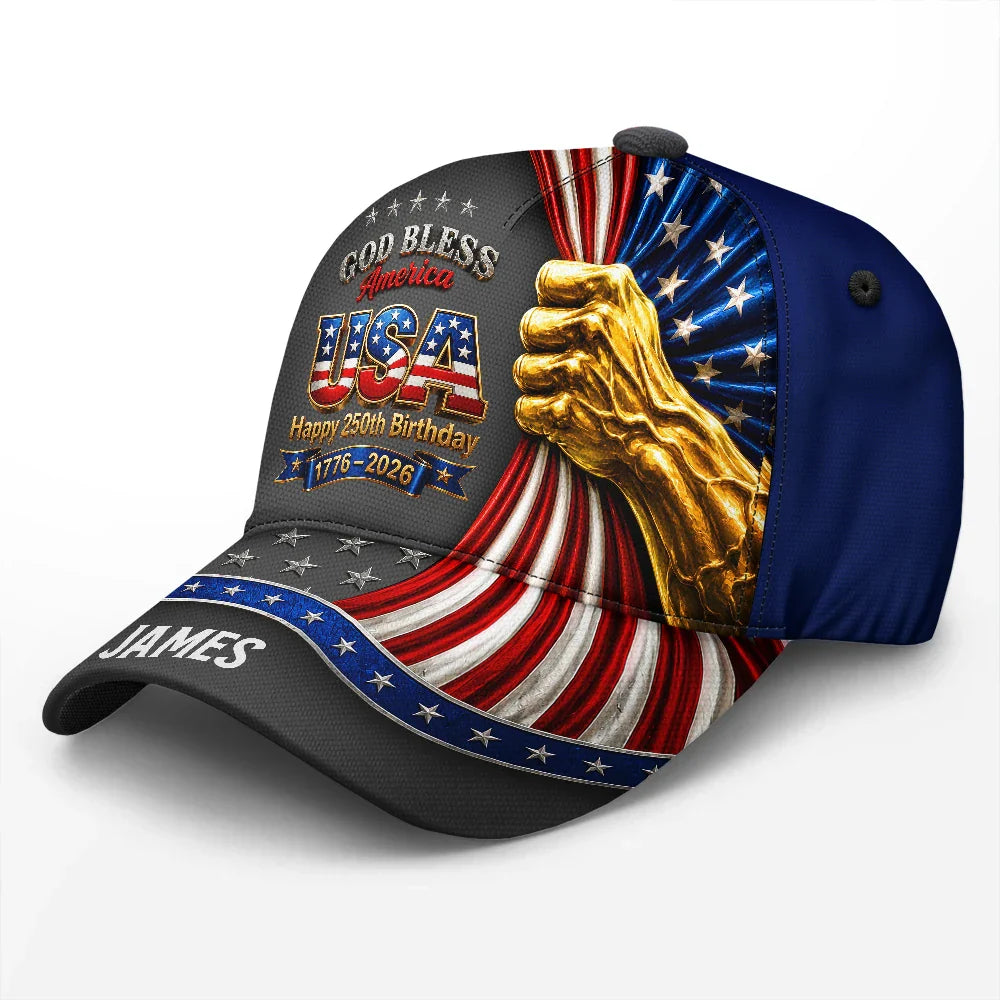 God Bless America - Personalized Classic Cap