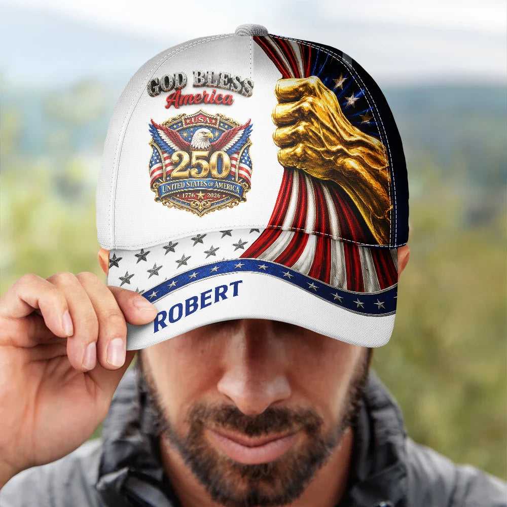 God Bless America - Personalized Classic Cap