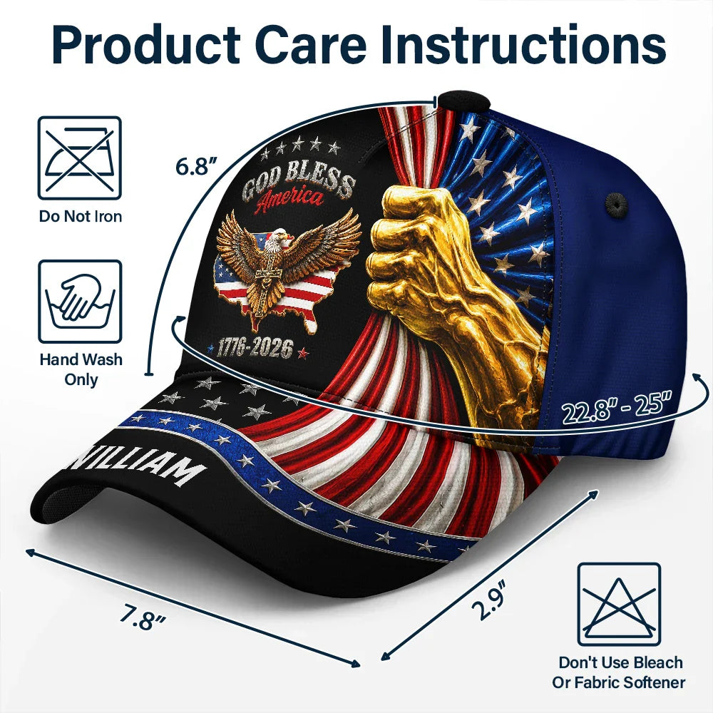 God Bless America - Personalized Classic Cap