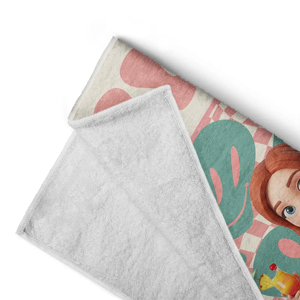 Custom Photo 3D Summer Concept Retro Traveling Beach Poolside Swimming Picnic - Personalized Beach Towel