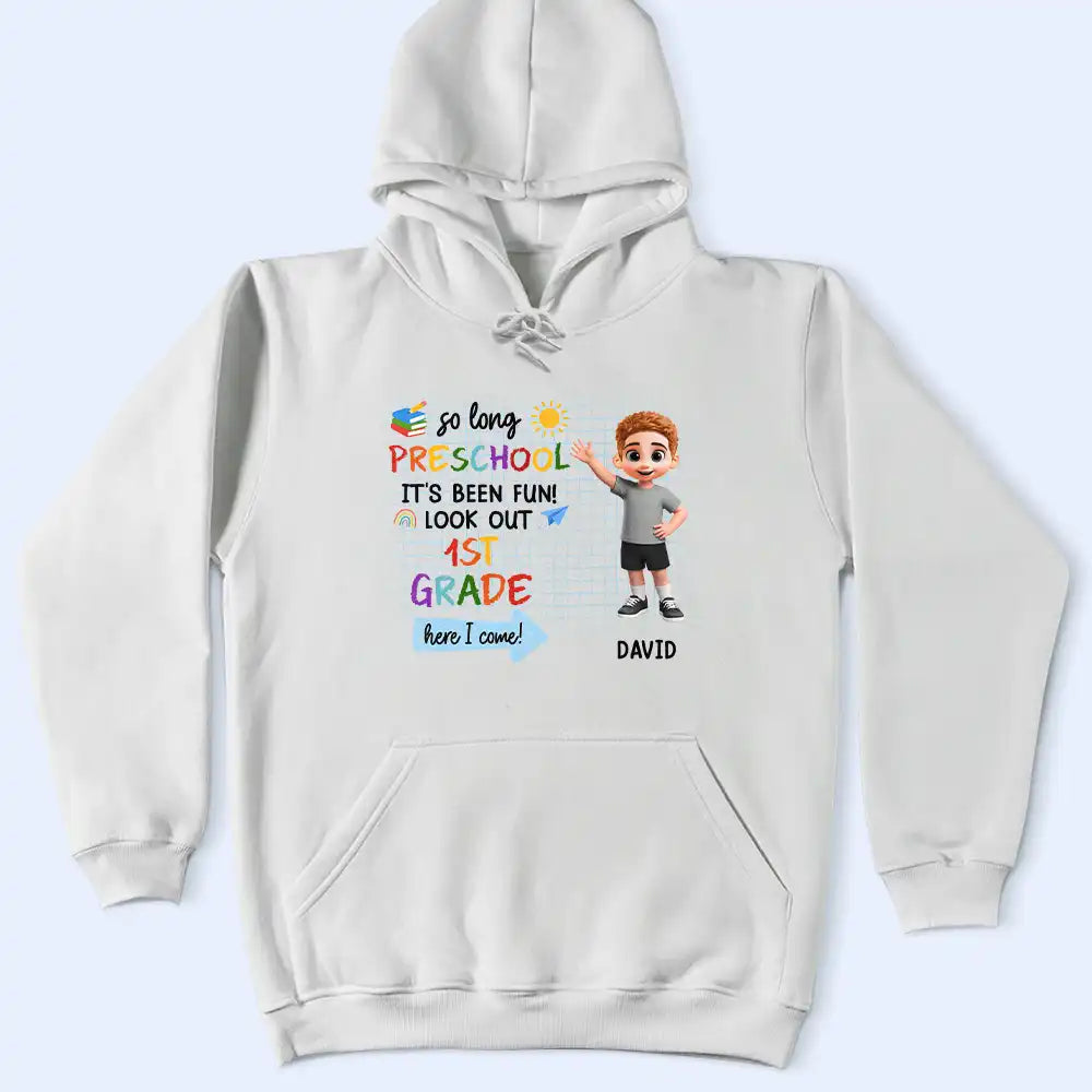 Here I Come Kids Back To School - Personalized T Shirt